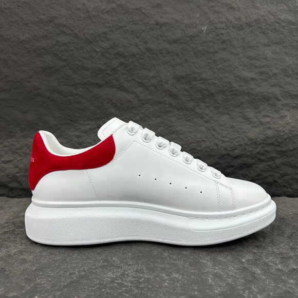 Alexander McQueen Women's White &Red Sneakers - Picture 9 of 9